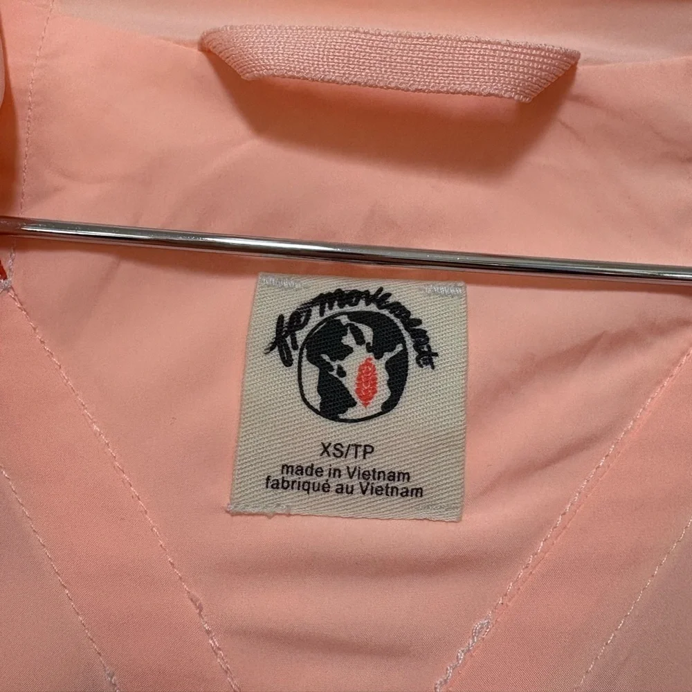 NWOT Free People Care FP Movement Like The Wind Logo Jacket Size XS